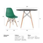 Kit - Mesa Eames 100 Cm Preto + 4 Cadeiras Eames Eiffel Dsw V