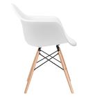 Kit - Mesa Eames 100 Cm Preto + 4 Cadeiras Eiffel Daw Branco