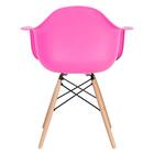 Kit - Mesa Eames 70 Cm Branco + 2 Cadeiras Eiffel Daw Com Bra