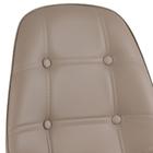 Kit - Mesa Eames 90 Cm Branco + 5 Cadeiras Estofadas Eiffel B