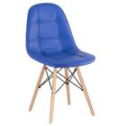 Kit - Mesa Eames 90 Cm Preto + 5 Cadeiras Estofadas Eiffel Bo