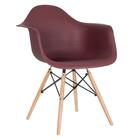 Kit - Mesa Eames Com Tampo De Vidro 120 Cm + 4 Cadeiras Eiffe