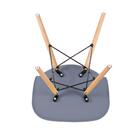 Kit - Mesa Eames Com Tampo De Vidro 80 Cm + 2 Cadeiras Eiffel