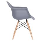 Kit - Mesa Eames Com Tampo De Vidro 90 Cm + 3 Cadeiras Eiffel
