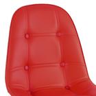 Kit - Mesa Eames Eiffel 80 Cm Preto + 3 Cadeiras Estofadas Bo