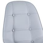 Kit - Mesa Eames Eiffel 80 Cm Preto + 4 Cadeiras Estofadas Ea