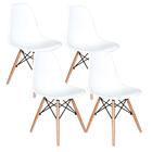 Kit Mesa Eiffel Branca Quadrada 80cm + 04 Cadeiras Eiffel
