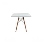 Kit Mesa Eiffel Branca Quadrada 80cm + 04 Cadeiras Eiffel
