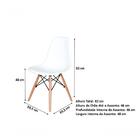 Kit Mesa Eiffel Branca Quadrada 80cm + 04 Cadeiras Eiffel