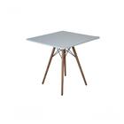 Kit Mesa Eiffel Branca Quadrada 80cm + 04 Cadeiras Eiffel