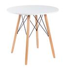 Kit - Mesa Eiffel Design Pé Palito 80 Cm + 4 Cadeiras Eames D