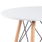 Kit - Mesa Eiffel Design Pé Palito 80 Cm + 4 Cadeiras Eames D