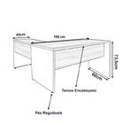 Kit Mesa Escritório Em "l" + Armário Baixo Credenza - Gebb Wo