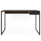 Kit Mesa Escritório Lead 1 Gaveta Industrial F01 Preto Fosco