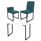 Kit Mesa Escrivaninha Com Cadeira Stan E Poltrona Lee Tampo B