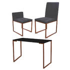 Kit Mesa Escrivaninha Com Cadeira Stan E Poltrona Lee Tampo P