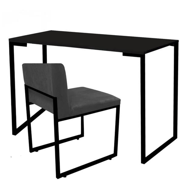 Kit Mesa Escrivaninha Stan E Cadeira Lee Industrial Escritóri