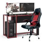 Kit Mesa Gamer + Cadeira Gamer  Vermelho