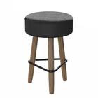 Kit Mesa Gardênia Preta E 4 Banquetas Pretas