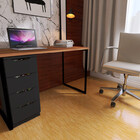 Kit Mesa Industrial +  Gaveteiro 04 Gavetas Luxo