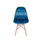 Kit Mesa Jantar Eiffel 100cm Branca + 02 Cadeiras Botonê Velu