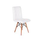 Kit Mesa Jantar Eiffel 100cm Branca + 03 Cadeiras Gomos - Bra