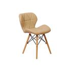 Kit Mesa Jantar Eiffel 100cm Branca + 03 Cadeiras Slim - Nude