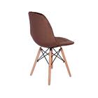 Kit Mesa Jantar Eiffel 100cm Branca + 04 Cadeiras Botonê Velu