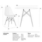 Kit Mesa Jantar Eiffel 100cm Preta + 04 Cadeiras Charles Eame