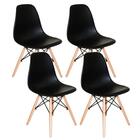 Kit Mesa Jantar Eiffel 80cm Branca + 4 Cadeiras Charles Eames