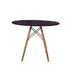 Kit Mesa Jantar Eiffel 80cm Preta + 2 Cadeiras Charles Eames