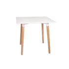 Kit Mesa Jantar Eiffel 80x80 Branca + 03 Cadeiras Gomos - Bra