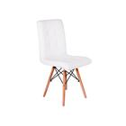 Kit Mesa Jantar Eiffel 80x80 Branca + 03 Cadeiras Gomos - Bra