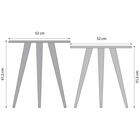 Kit Mesa Lateral E Apoio Bia Retro Pes Palito Hg Milani Store