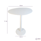 Kit Mesa Lateral Monopé Design Orgânico - Branca E Mel