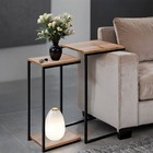 Kit Mesa Lateral Ou Canto Para Sala Ou Auxiliar Apoio De Sofá