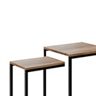 Kit Mesa Lateral Ou Canto Para Sala Ou Auxiliar Apoio De Sofá