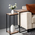 Kit Mesa Lateral Ou Canto Para Sala Ou Auxiliar Apoio De Sofá