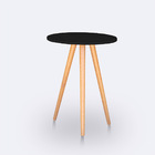 Kit Mesa Lateral Ou Canto Redonda Para Sala Ou Auxiliar Apoio