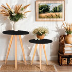 Kit Mesa Lateral Ou Canto Redonda Para Sala Ou Auxiliar Apoio