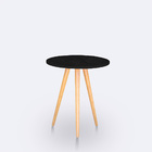 Kit Mesa Lateral Ou Canto Redonda Para Sala Ou Auxiliar Apoio