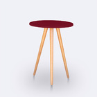 Kit Mesa Lateral Ou Canto Redonda Para Sala Ou Auxiliar Apoio