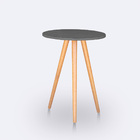 Kit Mesa Lateral Ou Canto Redonda Para Sala Ou Auxiliar Apoio