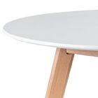 Kit Mesa Leda Redonda 80cm Com 4 Cadeiras Brancas – Compacta,