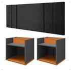 Kit Mesa Madri Apoio Lateral Cama Suspensa Parede Cabeceira L