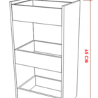 Kit Mesa Manicure 77 Cm + Expositor Prateleira Esmaltes + Car
