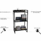 Kit Mesa Para Escritório Com Estante Office Estilo Industrial