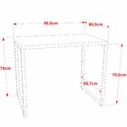 Kit Mesa Para Escritório Com Estante Office Estilo Industrial