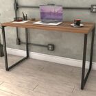 Kit Mesa Para Escritório Com Estante Office Estilo Industrial