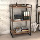 Kit Mesa Para Escritório Com Estante Office Estilo Industrial